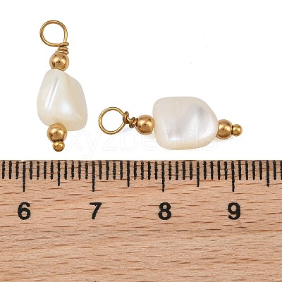 Natural Freshwater Shell Pendants SH-CBA5EEC-11G-1