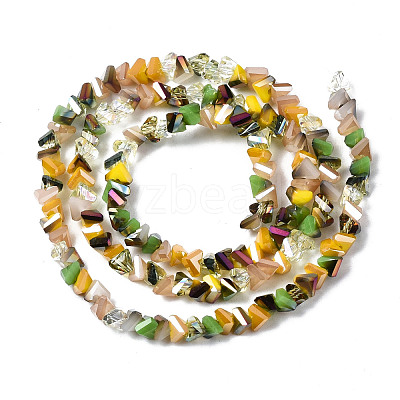 Electroplate Glass Beads Strands EGLA-N002-06D-1