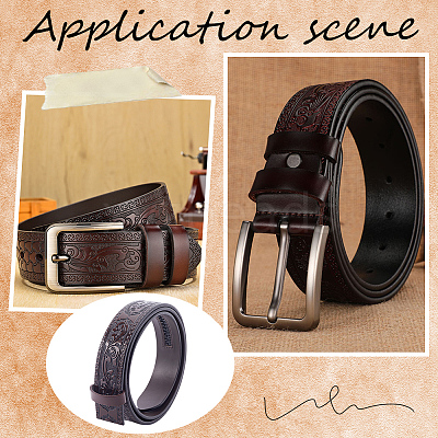 Cowhide Leather Men's Waist Belt Strap Accessories FIND-WH0111-498B-1