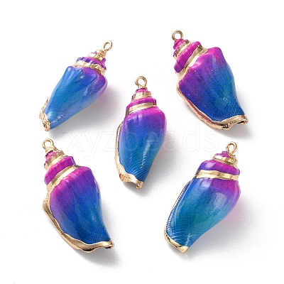 Conch Shell Pendants SSHEL-B002-06D-1