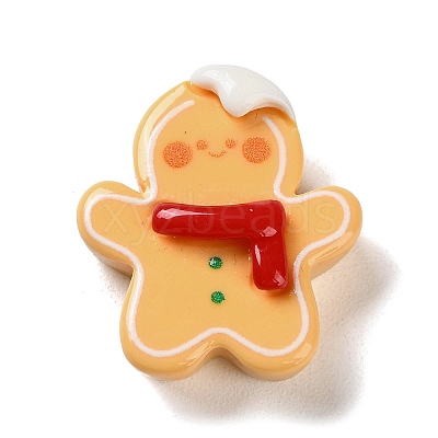Christmas Theme Opaque Resin Decoden Cabochons RESI-F053-D02-1
