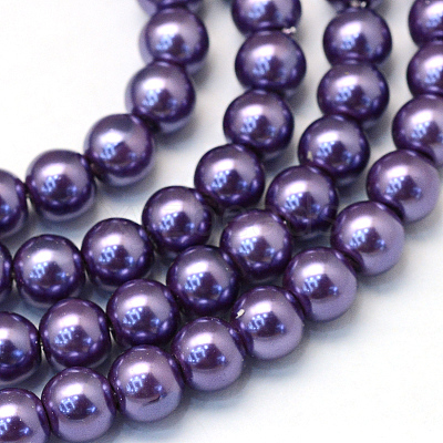 Baking Paint Glass Pearl Bead Strands X1-HY-Q003-3mm-59-1