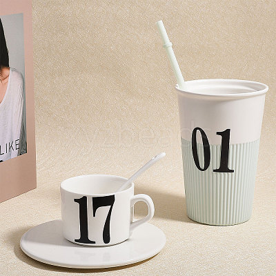 12 Sheets 3 Styles PVC Number Adhesive Decorative Stickers DIY-GL0004-59-1