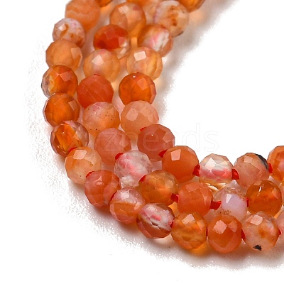 Natural Carnelian Beads Strands X-G-A129-A01-01-1