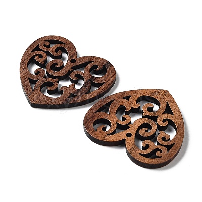 Walnut Wood Laser Cut Pendants WOOD-Q051-05H-1