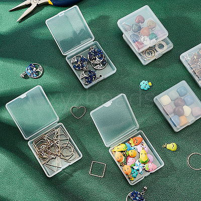 20Pcs Transparent Plastic Bead Containers CON-BC0002-26-1