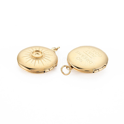 Ion Plating(IP) 304 Stainless Steel Pendant Enamel Settings STAS-N097-140-1
