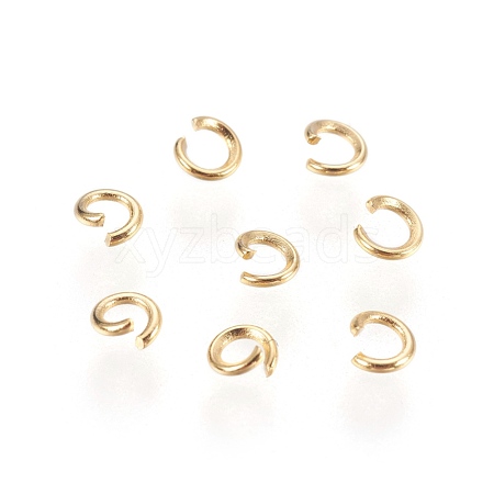 304 Stainless Steel Open Jump Rings STAS-P212-19G-01-1