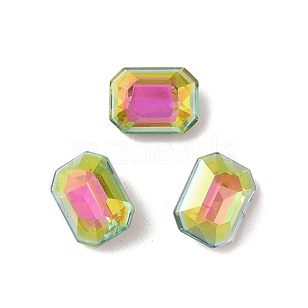 Glass Rhinestone Cabochons RGLA-L029-03B-VRLA-1