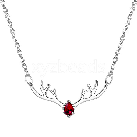 Deer Urn Ashes Pendant Necklace PW-WG78BFC-01-1