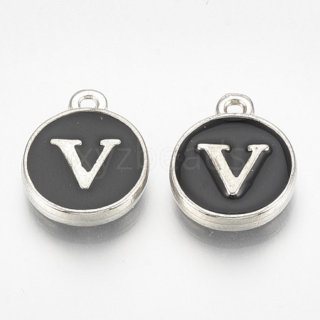 Alloy Enamel Charms ENAM-T007-01-V-1