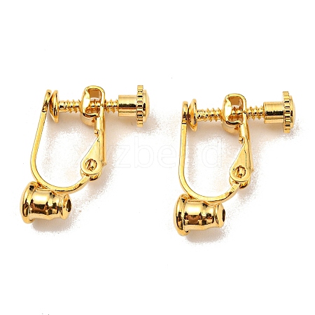 304 Stainless Steel Screw On Clip-on Earring Converters Findings STAS-L238-024G-1