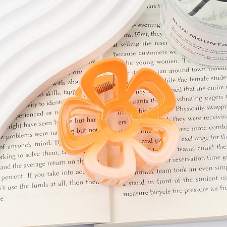 Gradient Hollow Flower Plastic Claw Hair Clips PW-WG87417-05-1