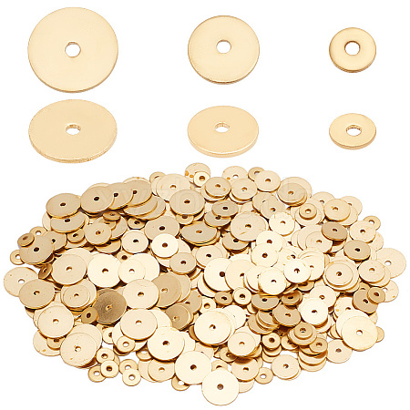   600Pcs 3 Styles Brass Spacer Beads KK-PH0005-82-1