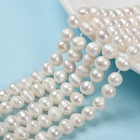 Natural Cultured Freshwater Pearl Beads Strands X-PEAR-N013-07C-1