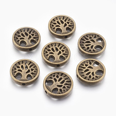 Tibetan Style Alloy Beads X-TIBEB-Q067-26AB-NR-1