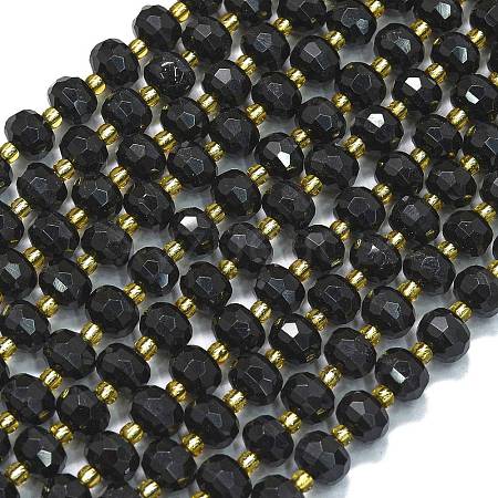 Natural Obsidian Beads Strands G-K389-E57-01-1