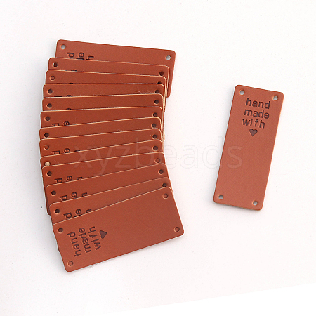 Imitation Leather Label Tags PURS-PW0001-481A-1