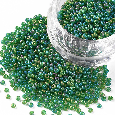 12/0 Grade A Round Glass Seed Beads SEED-Q010-M552-1