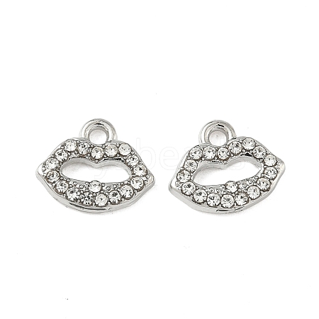 Alloy Rhinestone Pendants ENAM-I073-04P-01-1