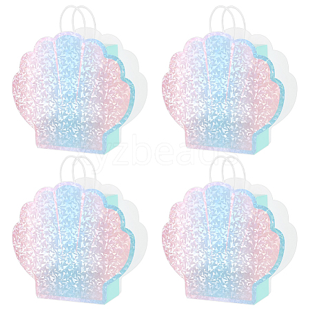 Holographic Paper Packing Bags with Handle CARB-WH0015-09-1
