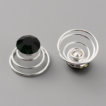 Fashion Iron Spirl Coils Hair Clip OHAR-WH0021-15G-1