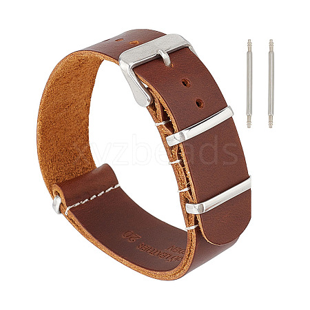 Plain Leather Watch Bands DIY-WH0021-77P-1