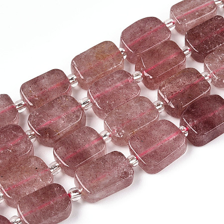 Natural Strawberry Quartz Beads G-T138-15-1