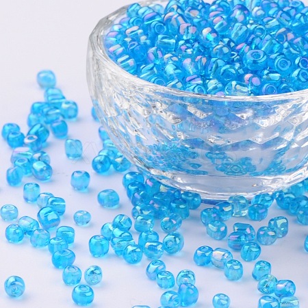 Round Glass Seed Beads SEED-A007-4mm-163B-1