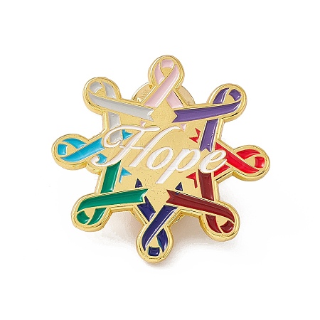 Awareness Ribbon Star Enamel Pin JEWB-D012-09-1