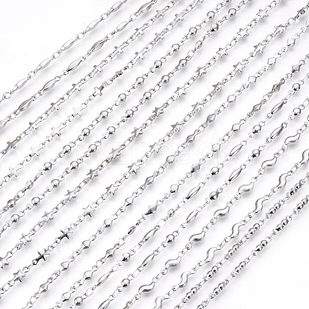 Non-Tarnish 304 Stainless Steel Link Chains Necklaces NJEW-F242-02P-1