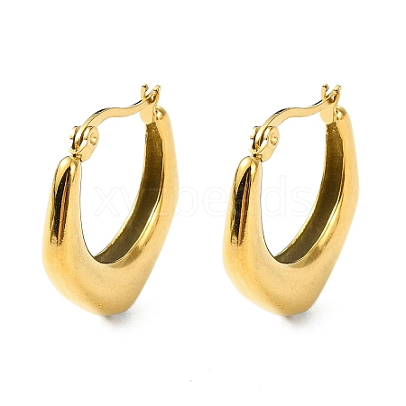 304 Stainless Steel Hoop Earrings EJEW-K271-02C-G-1