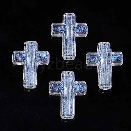 Transparent Acrylic Beads X-OACR-N008-100-1