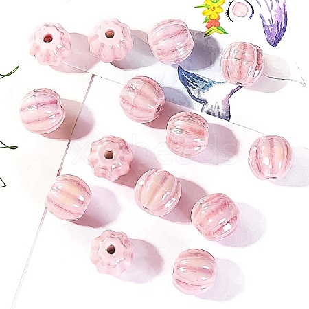 Handmade Porcelain Bright Glazed Beads PW-WG20130-22-1