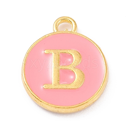 Golden Plated Alloy Enamel Charms LS-ENAM-Q437-14B-1
