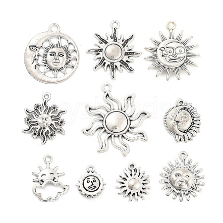 10 Pcs Tibetan Style Alloy Pendants FIND-G077-04AS-1