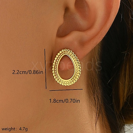 Geometric Stainless Steel Stud Earrings for Women EX7341-3-1