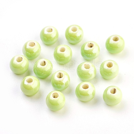 Handmade Porcelain Beads PORC-D001-8mm-21-1