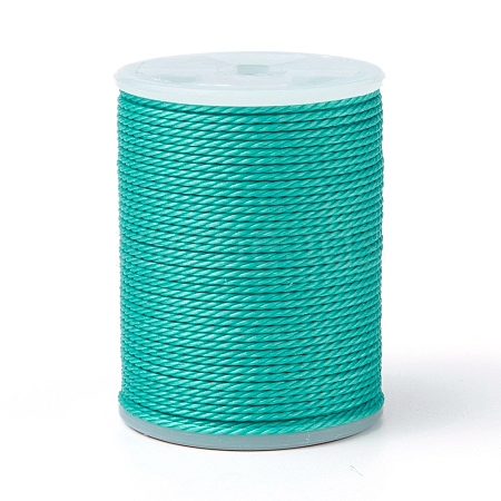 Round Waxed Polyester Cord X-YC-G006-01-1.0mm-25-1