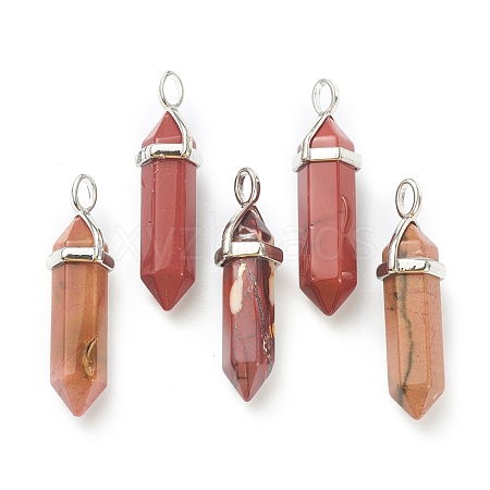 Natural Mookaite Pointed Pendants G-M378-01P-A21-1