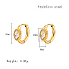 Cubic Zirconia Hoop Earrings VX9431-06-1