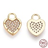 925 Sterling Silver Micro Pave Cubic Zirconia Charms STER-T004-66G-3