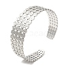 304 Stainless Steel Cuff Bangles BJEW-K267-01P-3