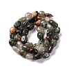 Natural Africa Bloodstone Beads Strands G-G146-A22-01-3