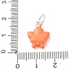 Brass Enamel Pendants KK-CBA260B-02P-3