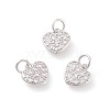 Brass Micro Pave Cubic Zirconia Charms ZIRC-F106-07P-1