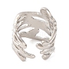 Multi-layer Alloy Open Cuff Rings for Women RJEW-M018-02P-01-3