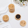 Engraved Wood Pet Fur Storage Keepsake Boxes CON-WH0085-157-4