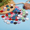 72Pcs 9 Colors Alloy Enamel Pendants ENAM-SZ0001-79A-01-5