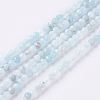 Natural Aquamarine Beads Strands G-J376-22A-2mm-1